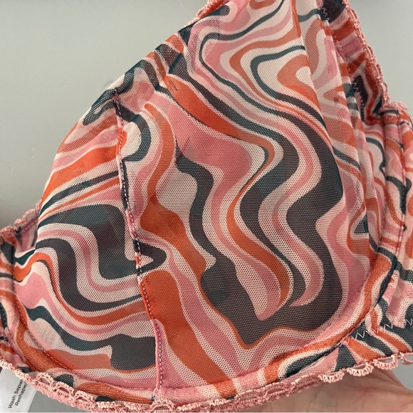 Adore Me Maline Unlined Demi Bra Sheer Lightweight Underwire Size 40DD - Picture 3 of 9